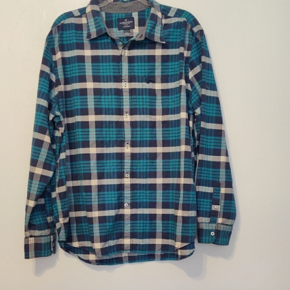 American Eagle Outfitters Other - American Eagle. Men's Blue Plaid Shirt